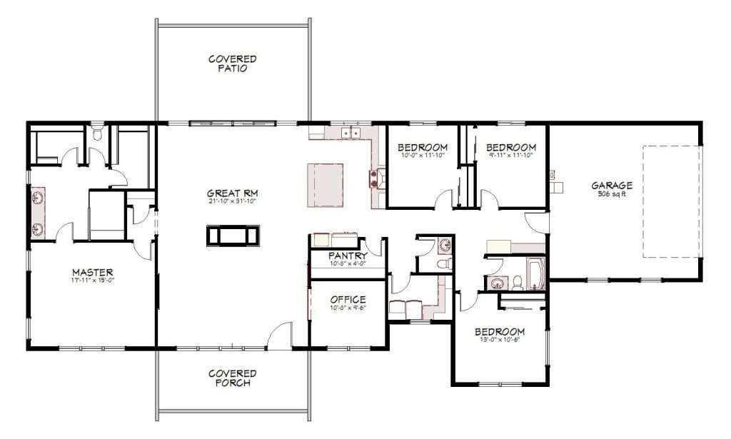 Redwood 18-211-farmhouse floor plan