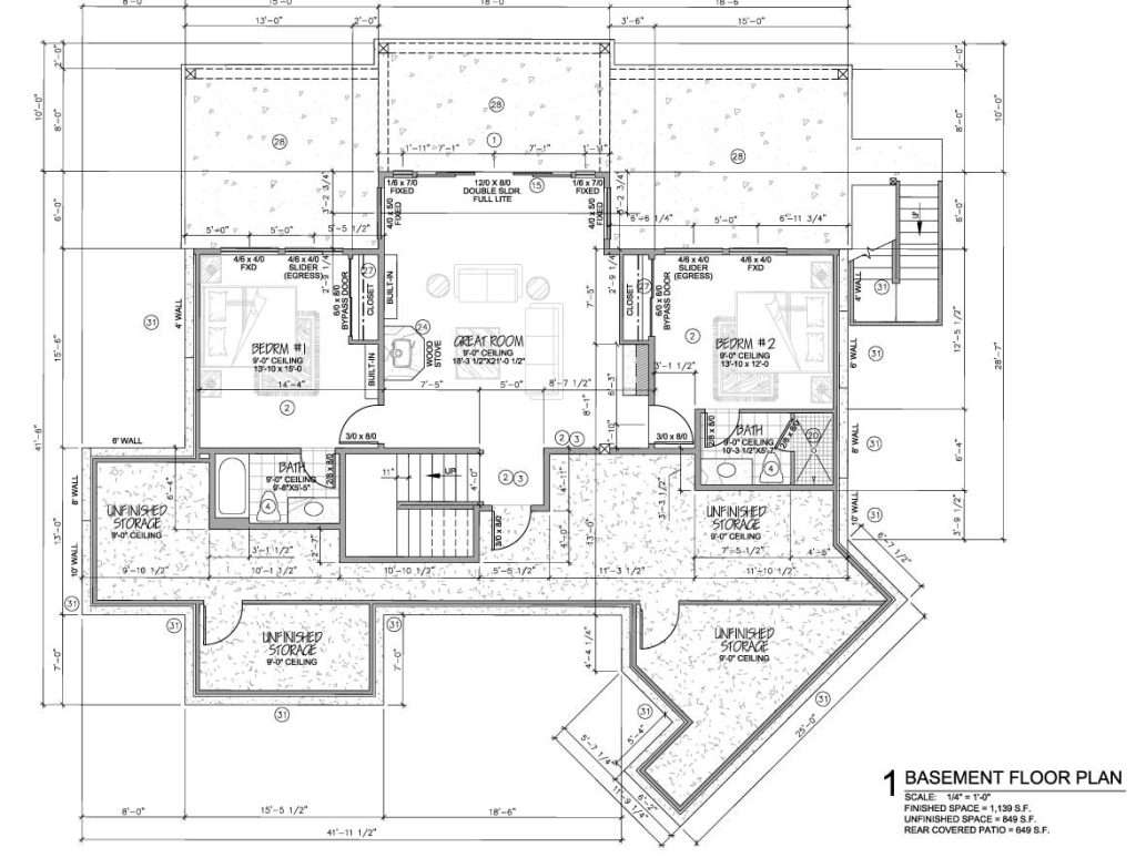 Prairie Hawk basement floor plan
