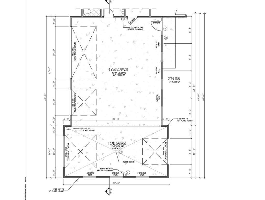 Whitetail garage floor plan
