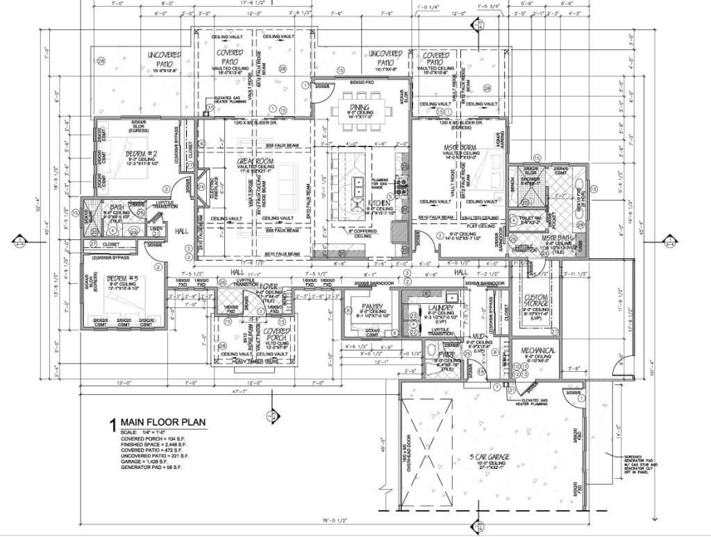 Whitetail main floor plan